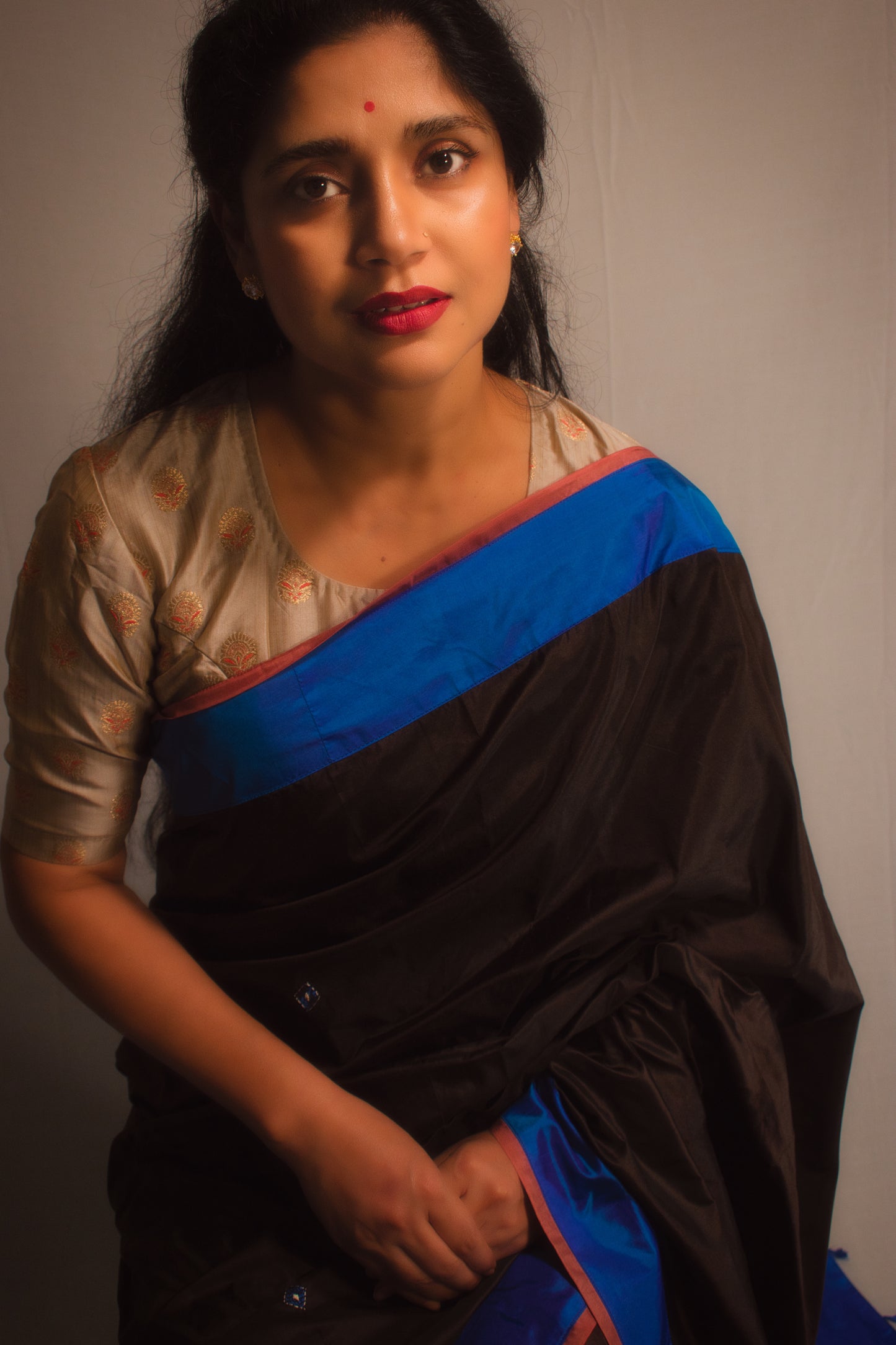 THE ELECTRIC SKY SAREE