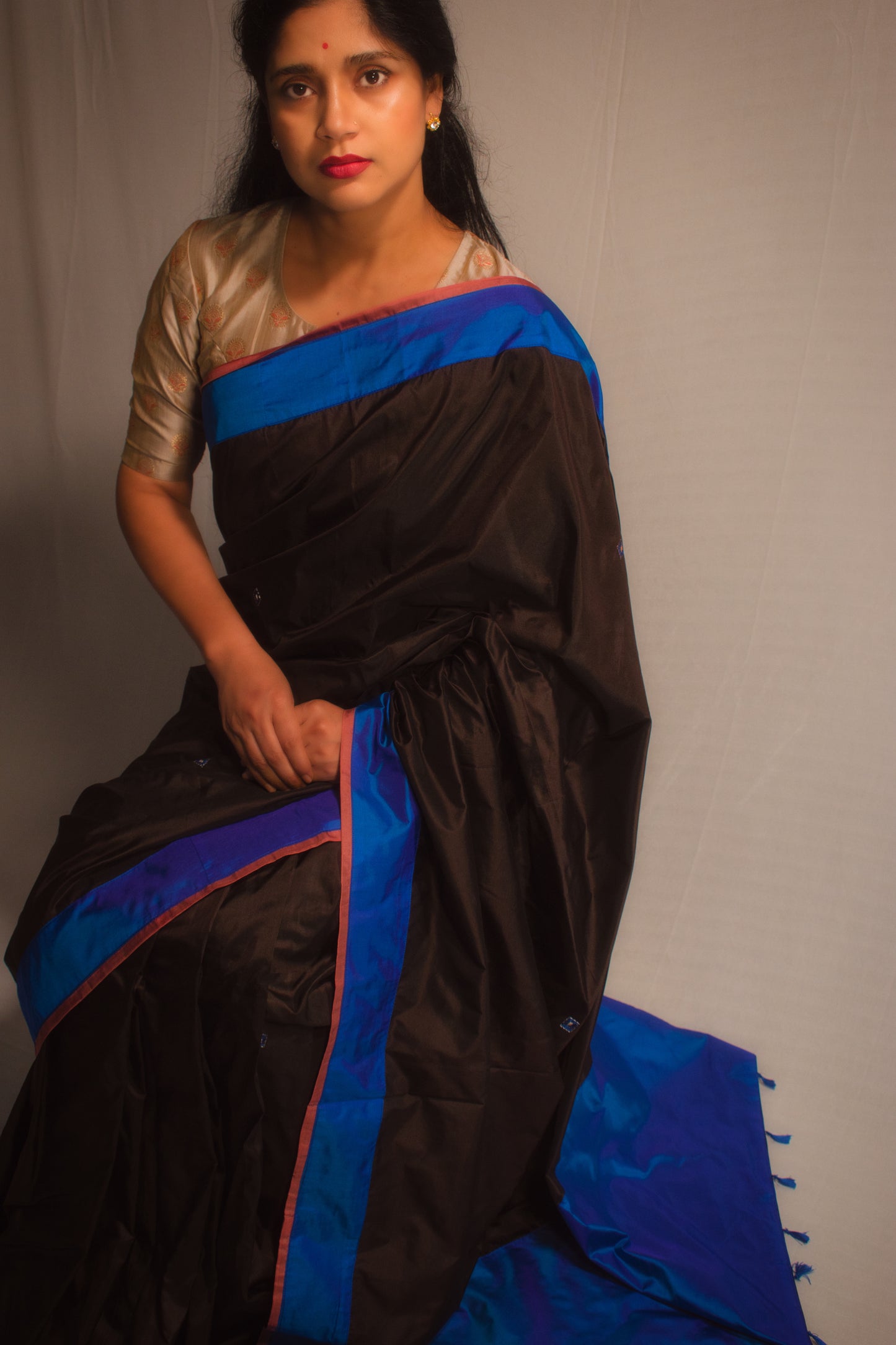 THE ELECTRIC SKY SAREE