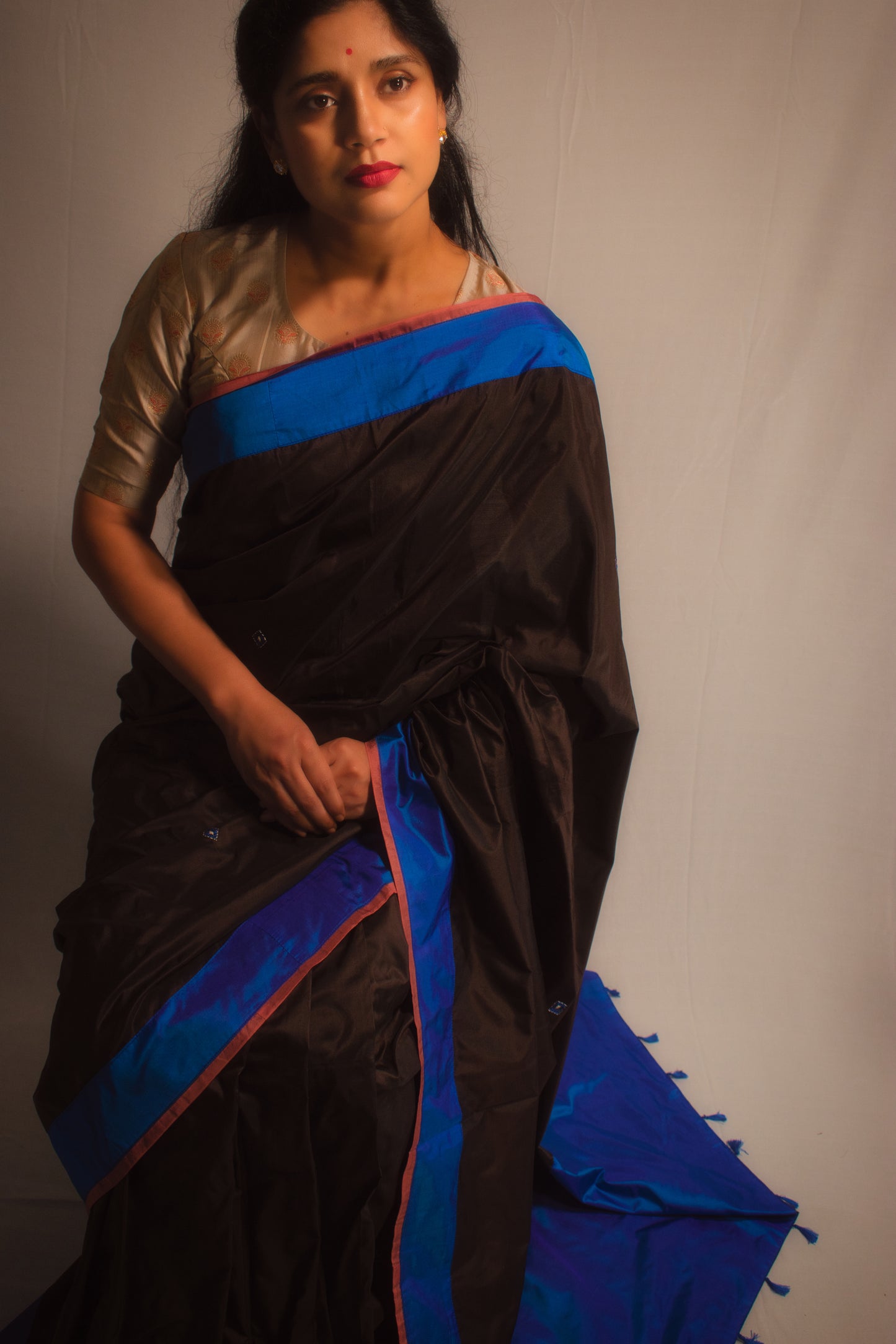 THE ELECTRIC SKY SAREE